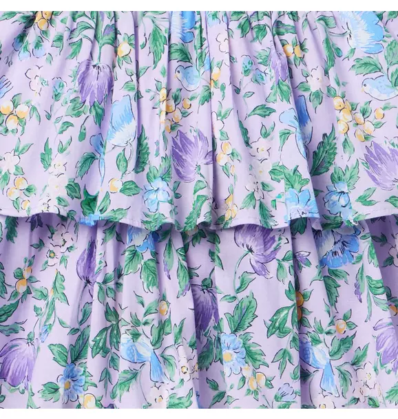 Floral Tiered Skirt