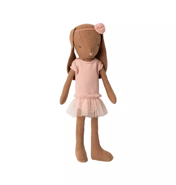 Bunny size 1, Chocolate brown - Ballet suit and skirt rose