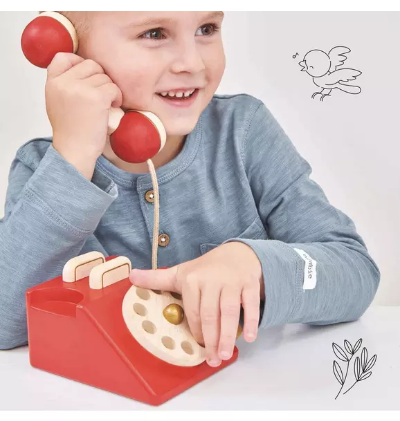 Vintage Wooden Phone