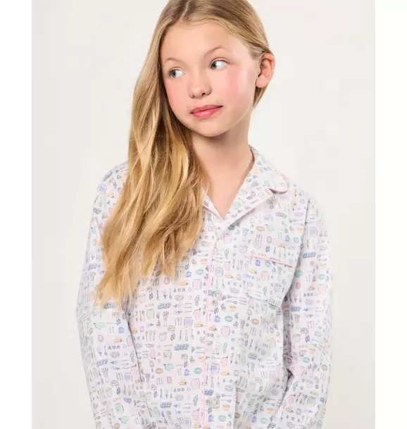Kid's Twill Pajama Set in Baking Spirits Bright