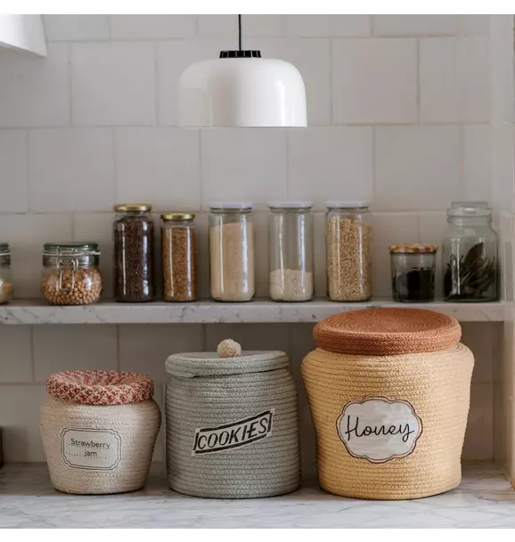 Basket Honey Pot