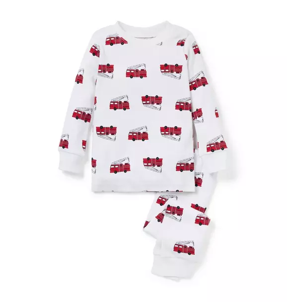 Good Night Pajama In Firetruck