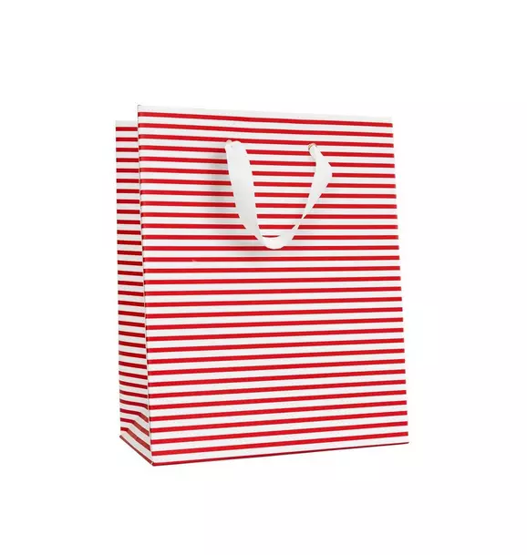 Candy Cane Stripe Holiday Gift Bag
