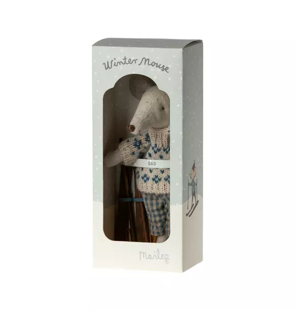 Winter Mouse with Ski Set, Dad