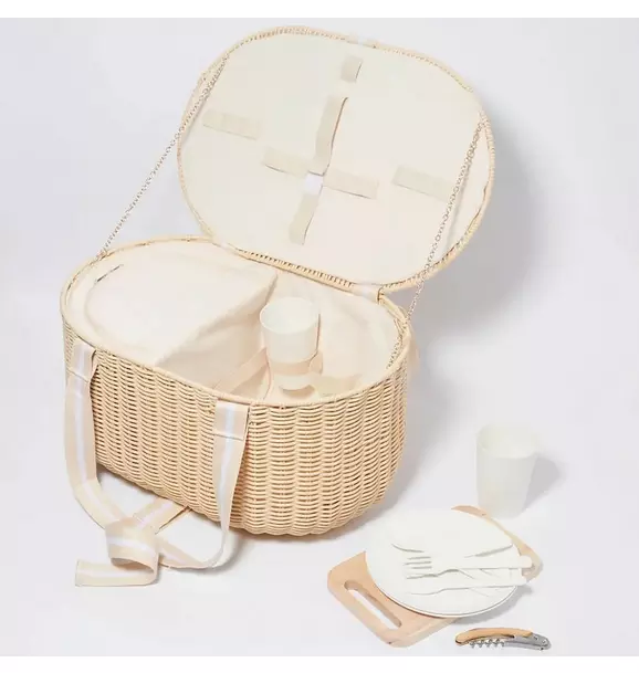 Large Picnic Basket: Le Weekend Natural