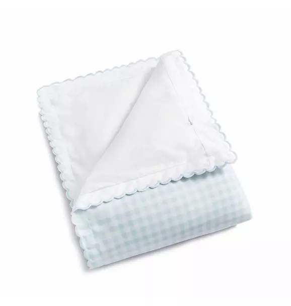 Picnic Gingham Baby Duvet Set - Blue