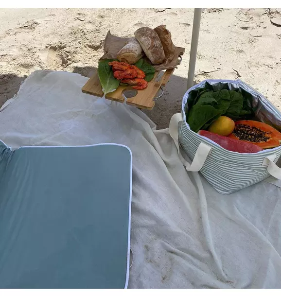 Light Cooler Bag - La Palma Sage Stripe