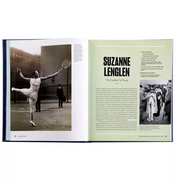 Trailblazers: The Unmatched Story of Women's Tennis  LEATHER EDITION