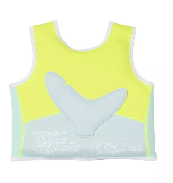 Kids Swim Vest: Aqua Neon Yellow (Age 2-3)