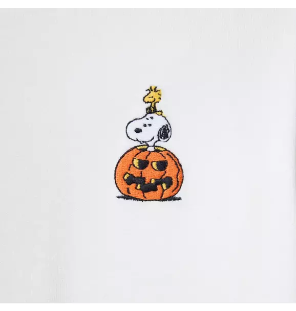 Peanuts Snoopy Pumpkin Embroidered Tee