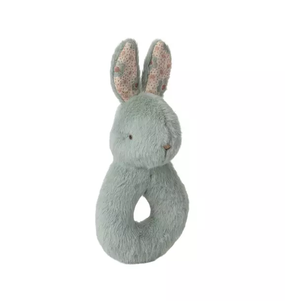 Rabbit rattle set - Mint
