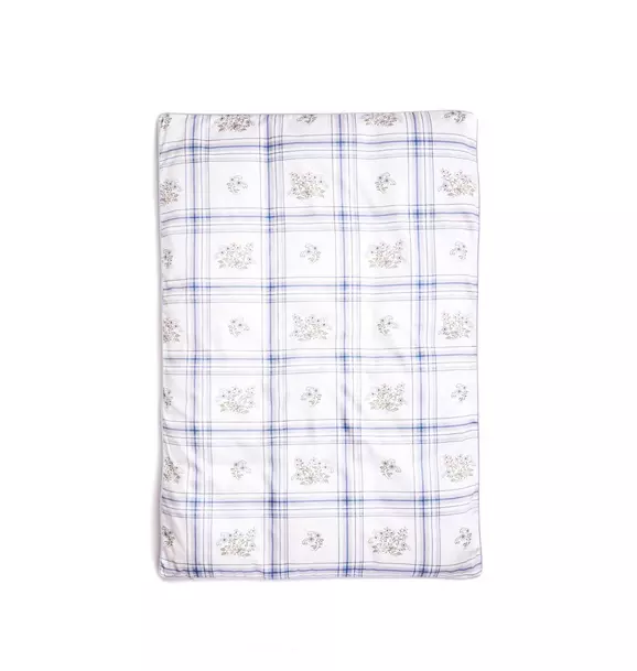 Fleur + Stripe Baby Duvet Set - Ivory