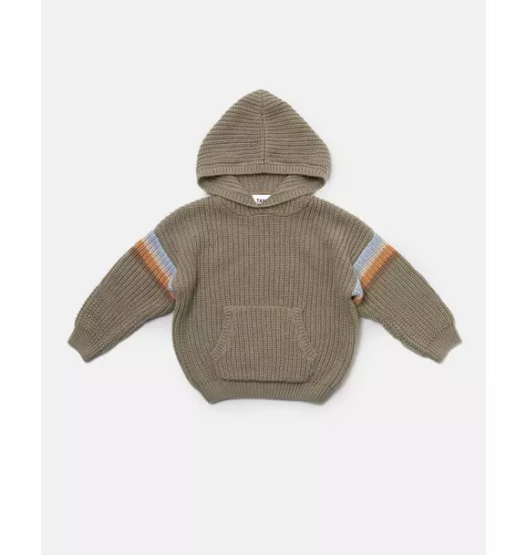 Hooded Sweater Chunky - Olive