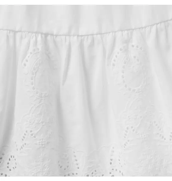 The Embroidered Floral Hem Dress