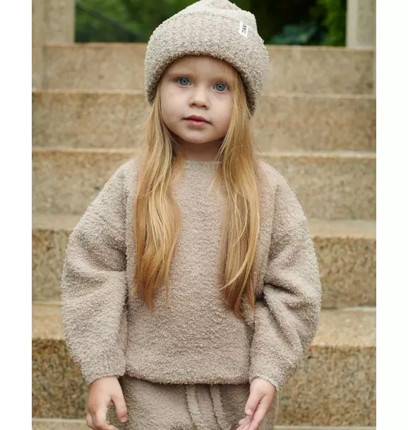 Boxy Sweater Fuzzy - Taupe