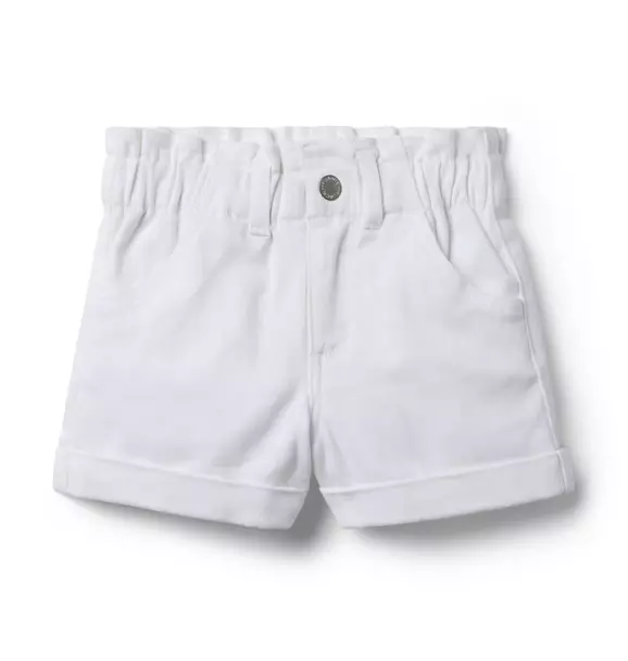Denim Paperbag Waist Short
