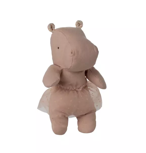 Soft Rose Hippo with Skirt, Small