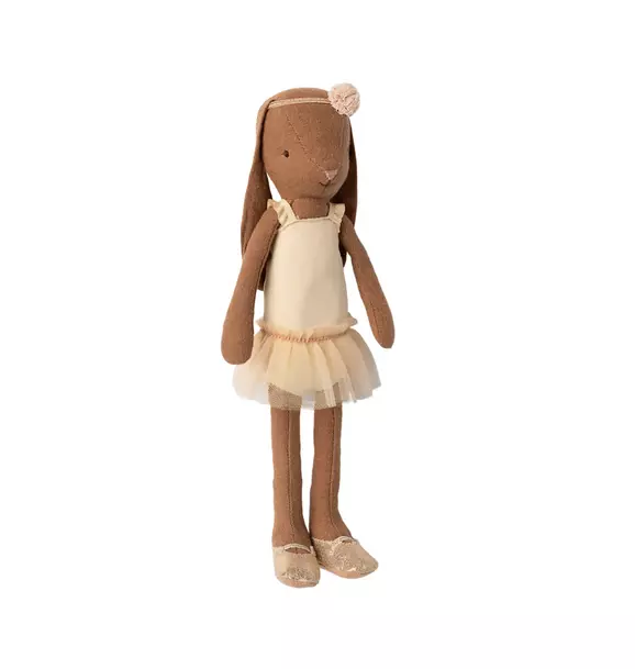 Bunny size 2, Chocolate brown - Ballet suit and skirt cream