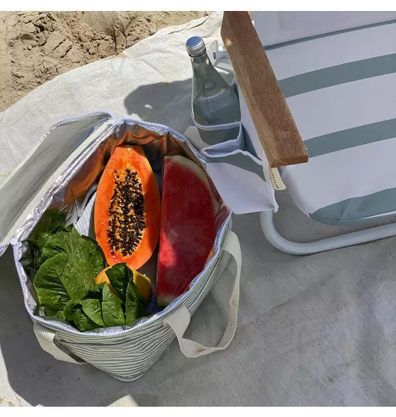 Light Cooler Bag - La Palma Sage Stripe