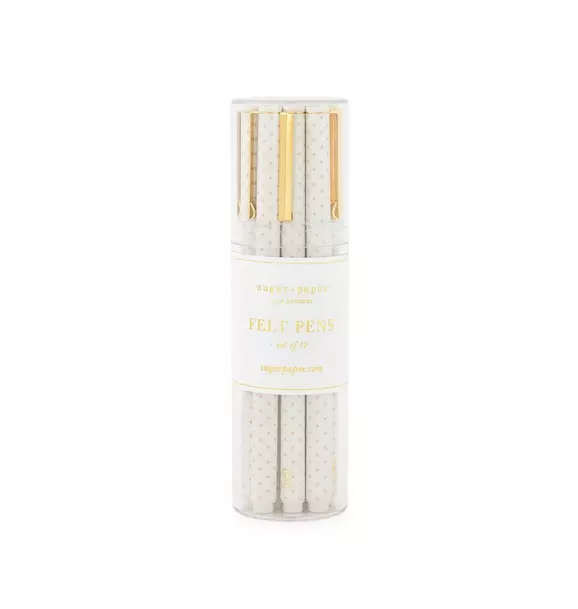 Bulk Felt Pen Set, Rose Pin Dot