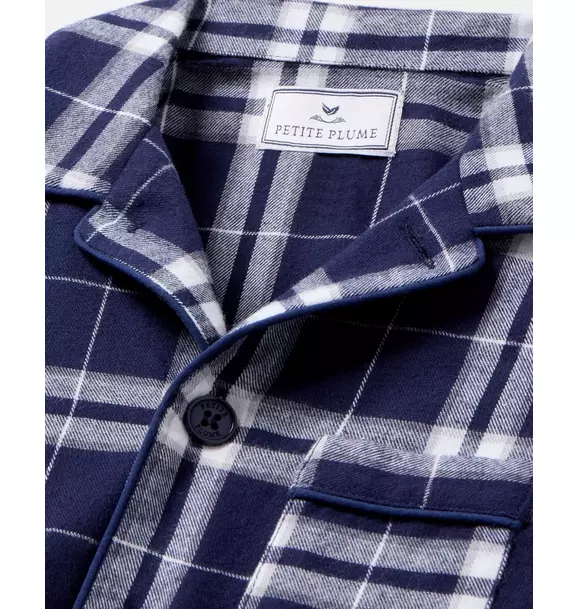 Children's Brushed Twill Pajama in Oxford Tartan