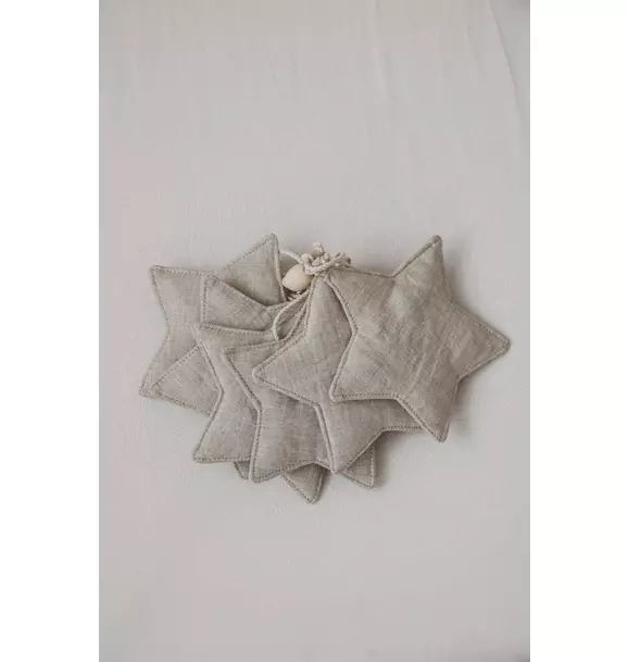 Linen “Sand Star Dust” Garland with Sand Stars