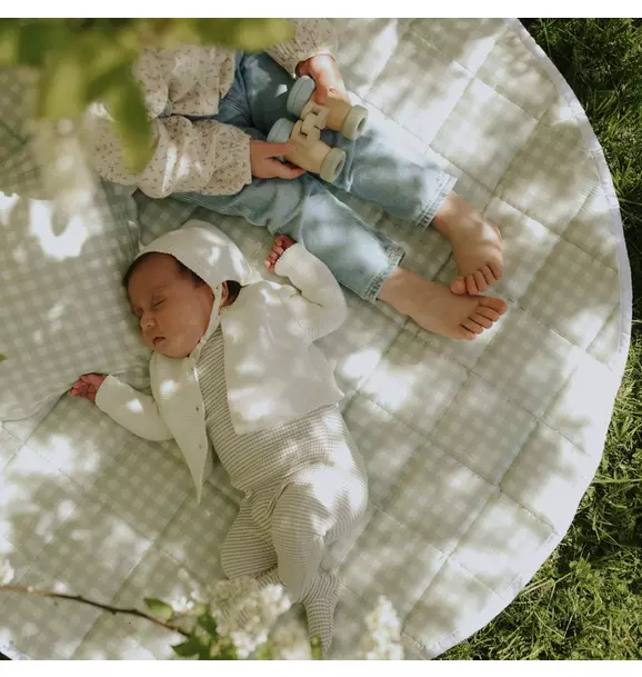 Picnic Gingham Playmat- Green