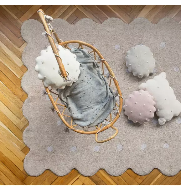 Washable Rug Biscuit Beige