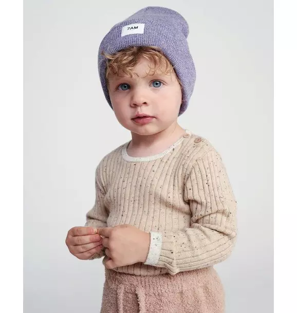Beanie - Heather - Purple