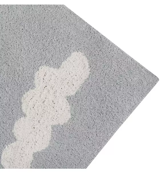 Washable Rugs Clouds Grey