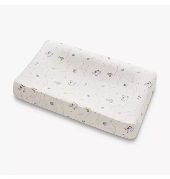 Little Toy Chest Changing Pad Cover - Ivory