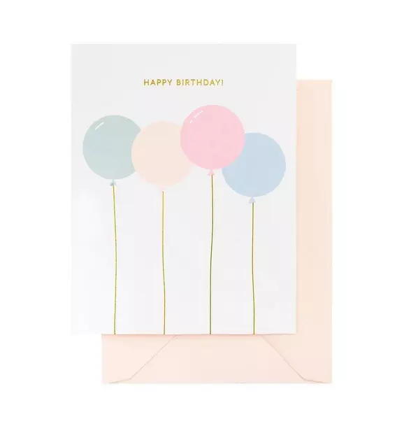 Birthday Balloons Greeting Card