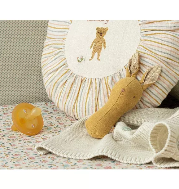 Lullaby Friend Rattles, Bunny - Dusty Yellow