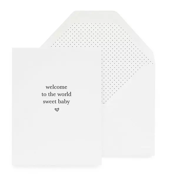 Welcome Sweet Baby Greeting Card