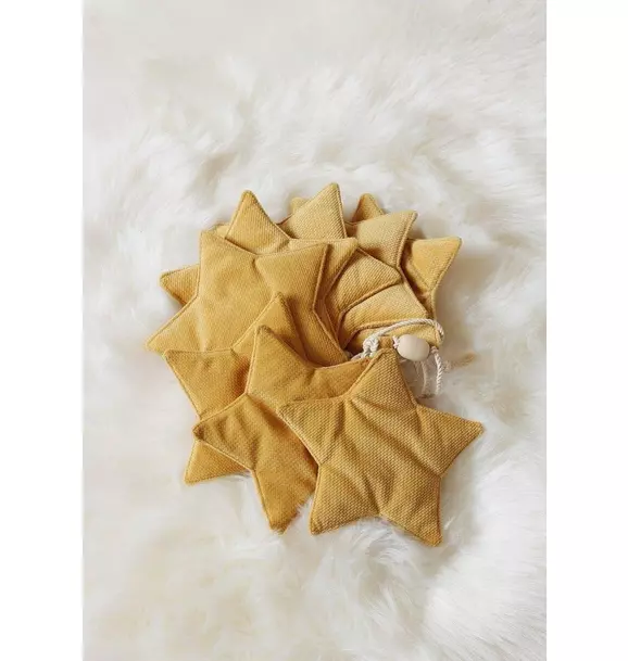 Velvet “Honey Dust” Garland with Stars