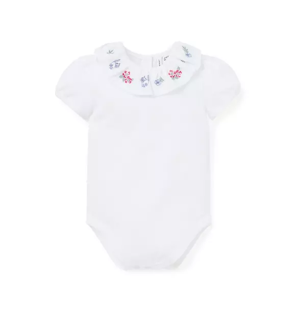 Baby Kitten Ruffle Collar Bodysuit