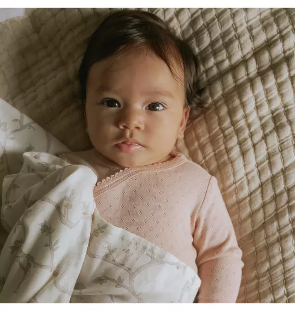 Animal Parade Swaddle - Ivory