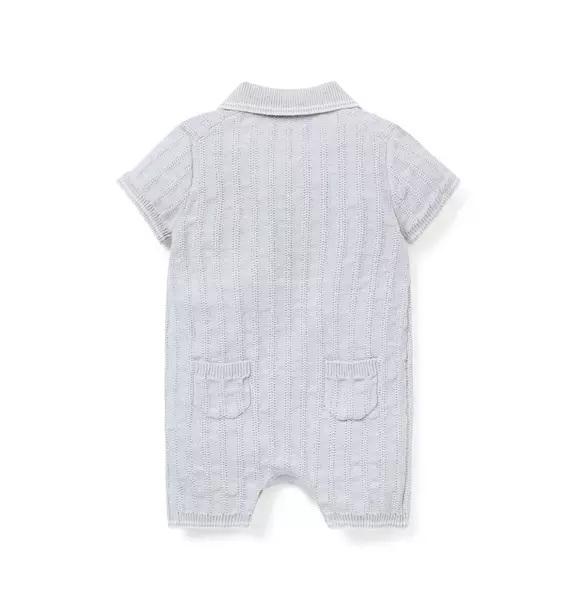 Baby Collared Knit Romper