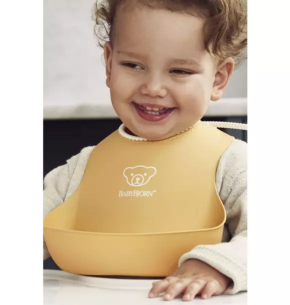 Baby Bib 2-Pack, Yellow / Blue