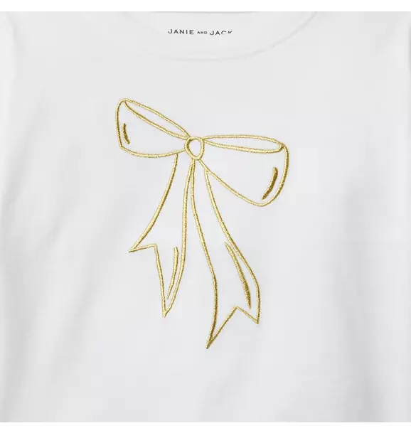 Embroidered Bow Top