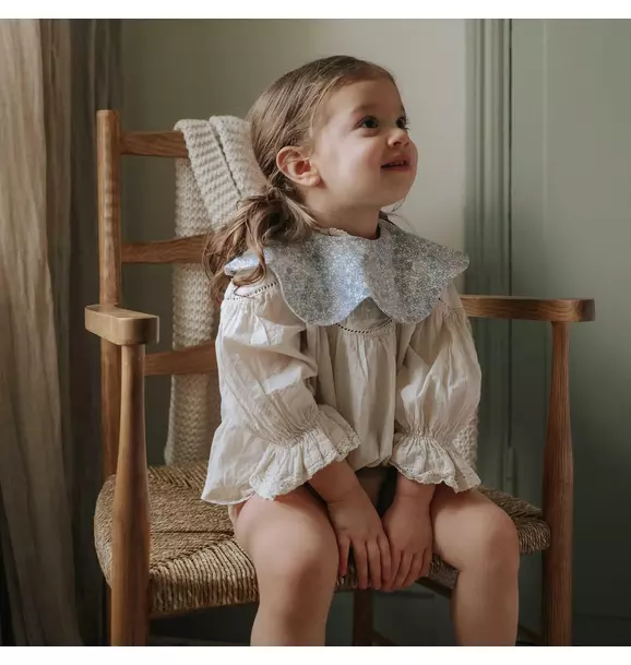 Enchanted Wildflower Winglet Bib - Ivory