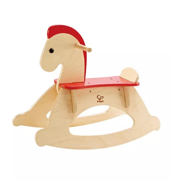 Rock & Ride: Wooden Rocking Horse - Beige