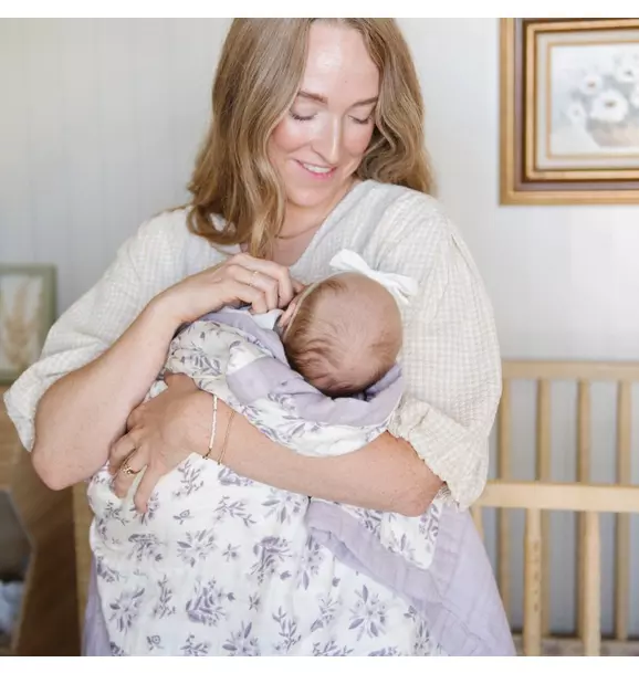 Bamboo Rayon Muslin 4-Layer Quilt Forget-Me-Not