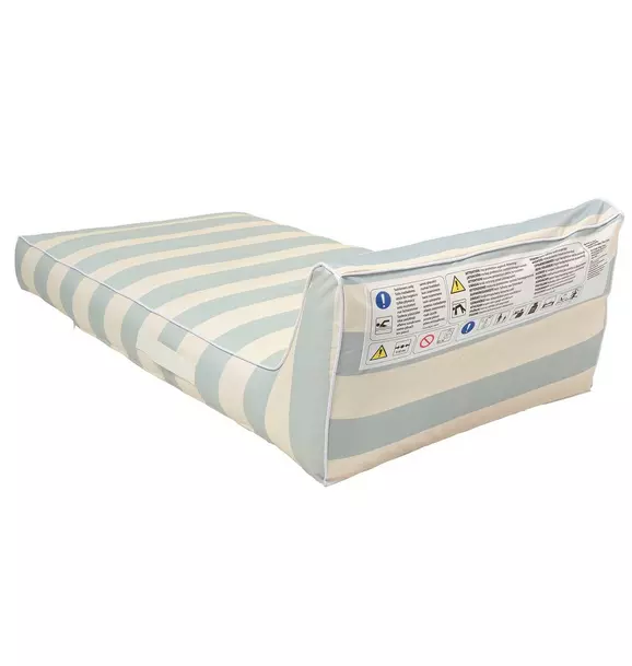 Luxe Lie-On Lounger: Lazy Days - Blue Stripe