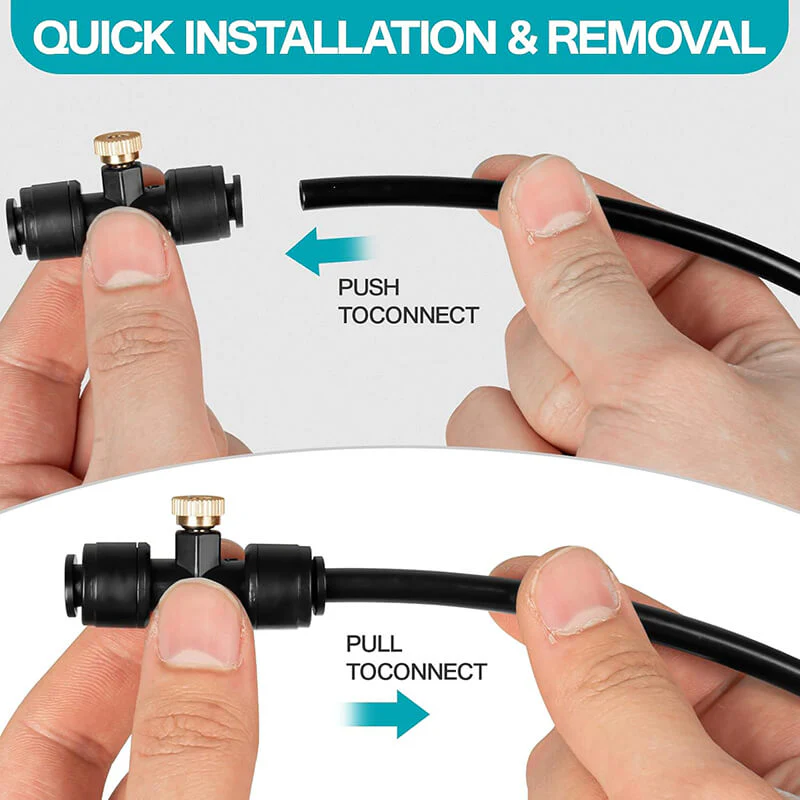 DIY Installed Misting Cooling System