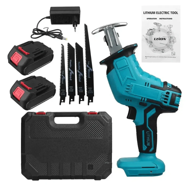 Cordless Reciprocating Saw with 2 Batteries