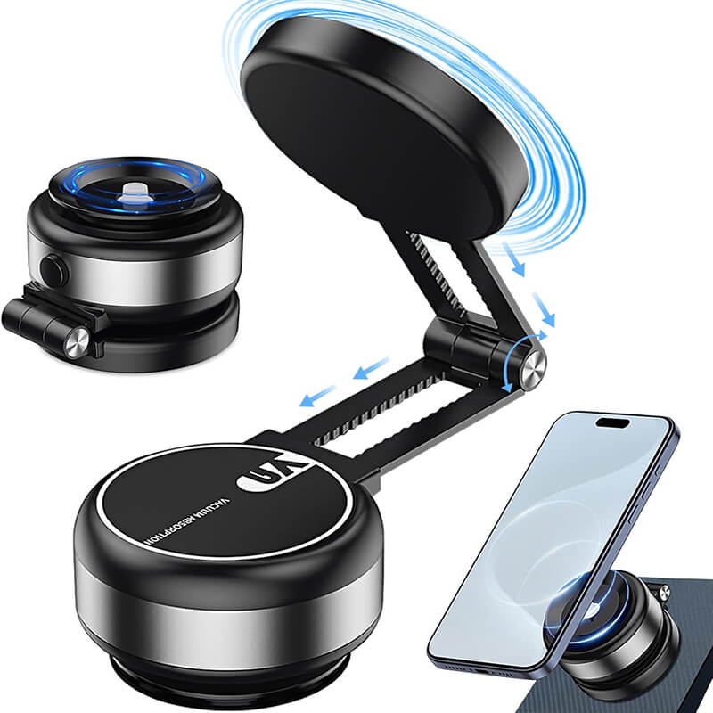 Electric Vacuum Magnetic Car Phone Holder