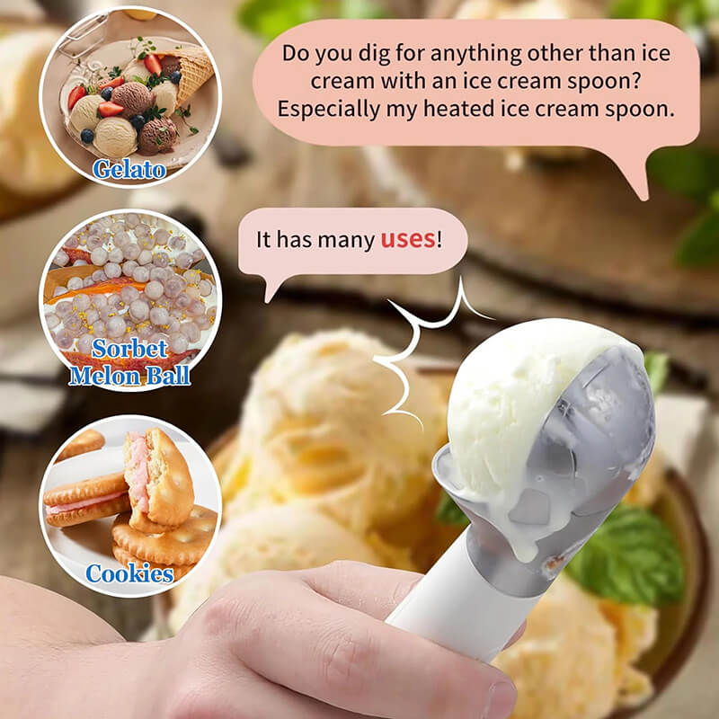 Rechargeable Heated Ice Cream Scoop