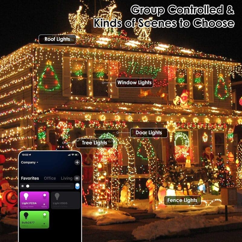 Smart RGB Led Christmas Halloween Color Changing Lights
