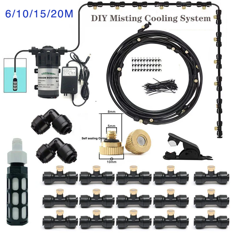 DIY Installed Misting Cooling System